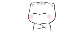 🔰 45569262 kat, sticker, schattig, cartoon, dier, uitdrukking telegram sticker