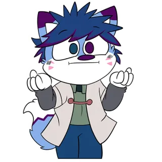 🤗 99286cad furry, animal, cartoon, anthropomorphic, cute, character telegram sticker