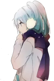❄ 276ae2a2 Anime, Mädchen, Ohrenschützer, Winter, Schal telegram sticker