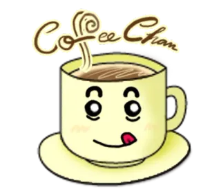 😋 106d08e2 Coffee Chan Kopi, Chan, Imut, Kawaii, Minuman, Kartun whatsapp sticker