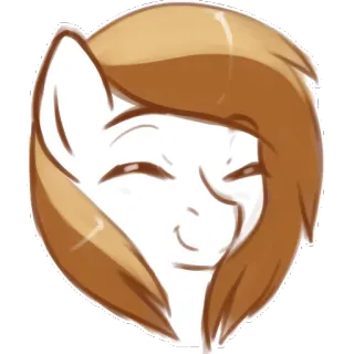 😊 b041b7f3 ม้าโพนี่, การ์ตูน, สัตว์, หัว, ม้า, สัตว์เลี้ยงลูกด้วยนม whatsapp sticker