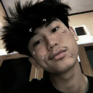 🎮 35289c21 사람, 인물 사진, 얼굴, 젊은, 남자, 나비, 머리카락 telegram sticker