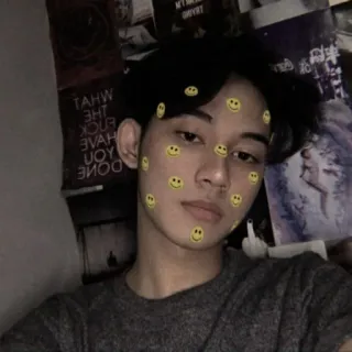 💣 0395b879 homme, portrait, smiley, ado whatsapp sticker