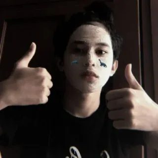 💣 2b0f7c1f pouce levé, personne, dinosaure, visage, garçon whatsapp sticker