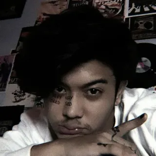 💣 5875c31e VERY VERY TIRED SAD visage, fatigué, triste, ado, garçon, sticker whatsapp sticker