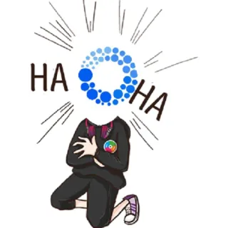 😂 d264ccb8 HA HA cartoni animati, risata, divertente, umorismo, personaggio telegram sticker