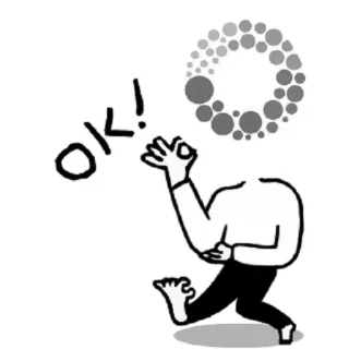 👌 ed7f8842 OK! ok, gesto, mano, circle game, divertente, cartone animato telegram sticker
