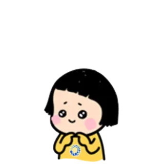 😊 40b780ad 女孩, 可爱, 卡通, 插图 telegram sticker