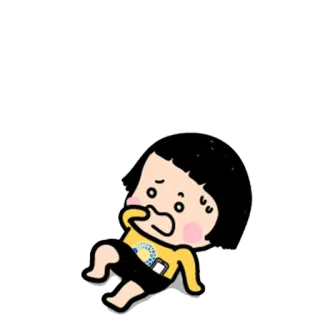 😫 a9b56a4f 卡通, 人物, 可爱, 情绪, 贴纸 telegram sticker