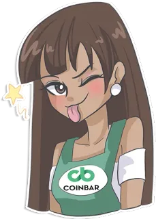 😜 eb0ab607 COINBAR character, cartoon, Coinbar telegram sticker