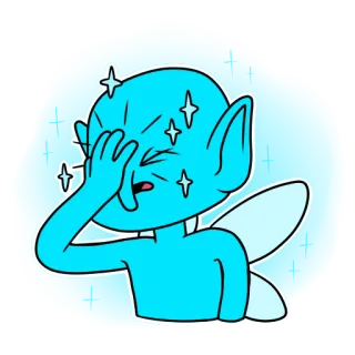🤦‍♂️ c0489dbc 요정, 만화, 반짝이, 마법, 캐릭터, 엘프 telegram sticker