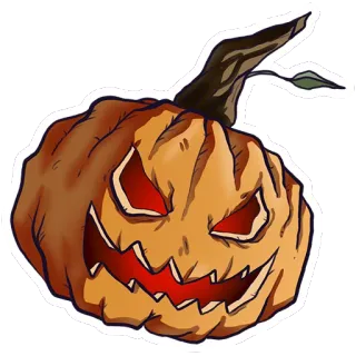 🎃 8e787303 abóbora, halloween, lanterna de abóbora, assustador, sinistro, outono, outono telegram sticker