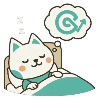 😴 4bcbd48f ZZ Katze, schlafend, Traum, süß, Cartoon telegram sticker