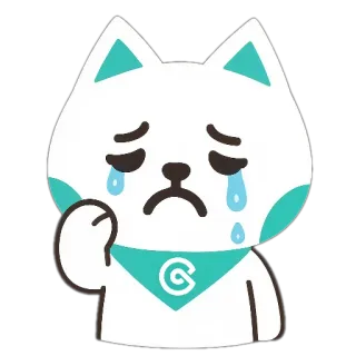 😢 f9f88d7e Katze, traurig, weinen, Tränen, Emotion, süß, Sticker telegram sticker