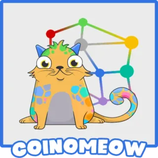 🐱 b5466f0c COINOMEOW cat, cartoon, sticker, pet, funny, animal, cute whatsapp sticker