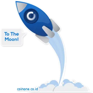 💪 fd1fa33e To The Moon! fusée, lune, finance, crypto, bourse, investissement whatsapp sticker