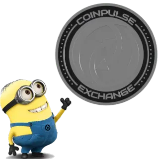 😊 6c3b377c Minion COINPULSE EXCHANGE 小黄人, Coinpulse, 交易所, 卡通, 黄色, 货币 telegram sticker