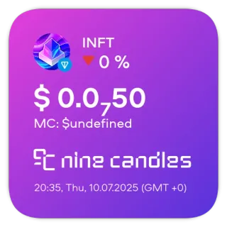 📊 360477a7 INFT
0 %
$ 0.0,50
MC: $undefined
nine candles
20:35, Thu, 10.07.2025 (GMT +0) NFT, 암호화폐, 금융, 디지털 화폐, 투자 telegram sticker
