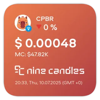 @NineCandlesStickers TON Сoinstats telegram stickers