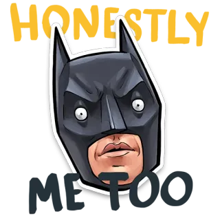🦇 c4f9e0fa Batman TQ batman, dc comics, superbohater, naklejka, kreskówka, postać whatsapp sticker