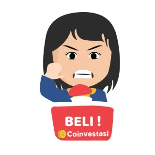 😬 27716ae6 BELI! beli, investasi, marah, wanita whatsapp sticker