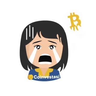 😫 3bd2065a Coinvestasi menangis, bitcoin, kripto, coinvestasi, sedih, mata uang digital whatsapp sticker