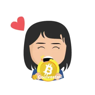 🤑 b5f50e73 COINVESTASI Bitcoin, Cryptocurrency, Koin, Uang, Investasi, Keuangan, Mata uang digital whatsapp sticker