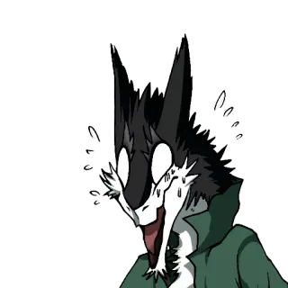 😱 9804ad4f Furry, Gugup, Berkeringat, Terkejut, Takut telegram sticker