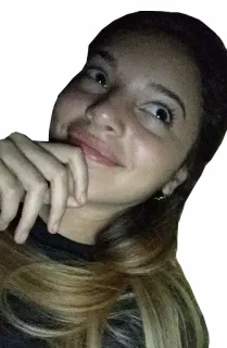 🤗 ba3ec255 肖像, 女人, 自拍, 表情, 人, 女孩 telegram sticker