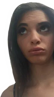 🙄 e4581a55 女人, 脸, 表情, 肖像 telegram sticker