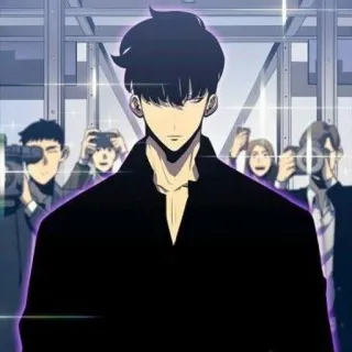 🉐 7563ac75 Sung Jinwoo Solo Leveling อนิเมะ, Solo Leveling, ซองจินอู, มังงะ telegram sticker