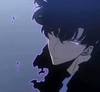 🉐 ca19e630 Sung Jinwoo Solo Leveling อนิเมะ, Solo Leveling, ซองจินอู, มังฮวา, แฟนตาซี, ตัวละคร telegram sticker