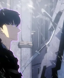 🉐 cba20c99 Sung Jin-Woo Solo Leveling อนิเมะ, Solo Leveling, ซองจินอู, ตัวละคร, แฟนตาซี, ดันเจี้ยน telegram sticker