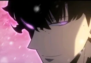 🉐 da43bab7 Sung Jinwoo Solo Leveling อนิเมะ, Solo Leveling, ซองจินอู, มังฮวา, ตัวละคร telegram sticker