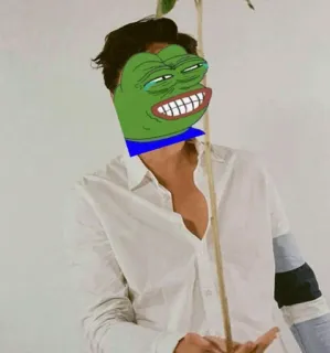 ☁ 4f25d1ef Pepe the Frog ミーム, ペペ, カエル, ネットミーム, ユーモア telegram sticker