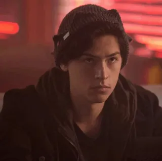 ❄️ d52d863c Jughead Jones Riverdale 저그헤드, 리버데일, 틴 드라마, TV 쇼, 모자, 콜 스프로즈 telegram sticker