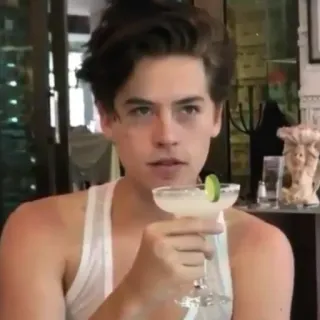 ❄️ 380d57b8 homem, cocktail, pessoa, bebendo, interior telegram sticker