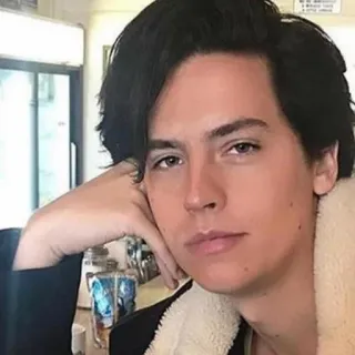 ❄️ 6af75953 Cole Sprouse ator, celebridade, retrato, homem, pessoa, Riverdale, Jughead Jones telegram sticker