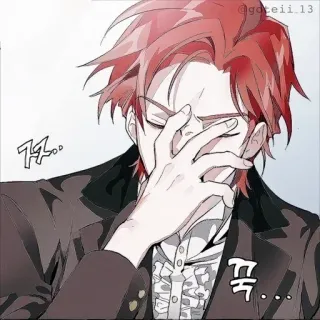 🍷 c73cece7 끄아...
끄아... anime, sad, upset, crying whatsapp sticker