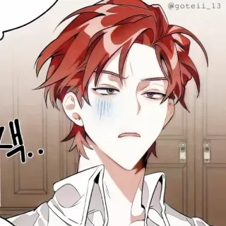 🍷 e222399b 색 anime, manga, korean, character, expression whatsapp sticker