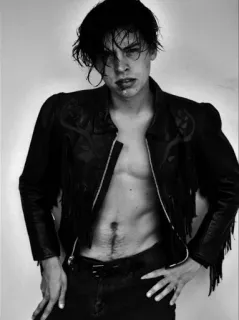 🇲🇭 7f8a2dbe uomo, modello, moda, ritratto, giacca, bianco e nero telegram sticker