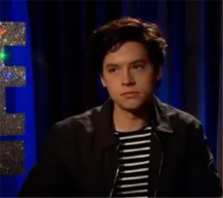 ✨ 07e59f65 Cole Sprouse actor, famoso, retrato, hombre, persona, televisión telegram sticker