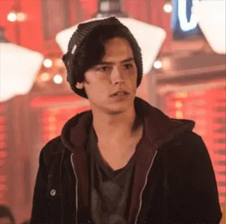 ✨ 396b577d Jughead Jones Riverdale Jughead Jones, Cole Sprouse, Riverdale, Drama adolescente, Personaje, Serie TV telegram sticker
