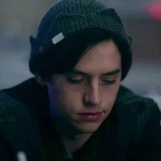 🍁 f19bf8ed Jughead Jones Riverdale จั๊กเฮด โจนส์, ริเวอร์เดล, ละครวัยรุ่น, โคล สเปราส์ telegram sticker