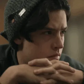 ➖ 01befc0a Jughead Jones Riverdale serial TV, dramat młodzieżowy, Riverdale, Jughead Jones, Cole Sprouse telegram sticker