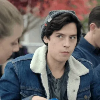 ➖ 2935cdc2 Jughead Jones Riverdale Jughead, Riverdale, Serial młodzieżowy, Cole Sprouse, Postać, Serial TV, Archie Comics telegram sticker