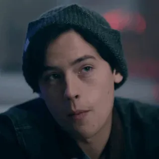 ➖ 50a7be40 Jughead Jones Riverdale Jughead Jones, Riverdale, Cole Sprouse, czapka, dramat młodzieżowy telegram sticker