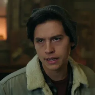 ➖ 5a579f76 Jughead Jones Riverdale Jughead Jones, Riverdale, Dramat młodzieżowy, Cole Sprouse, Postać, Serial telegram sticker