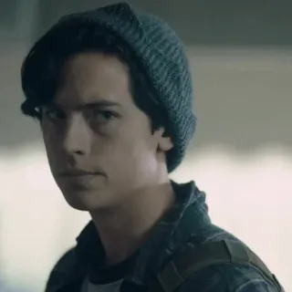 ➖ a37213f4 Jughead Jones Riverdale Jughead, Riverdale, Serial młodzieżowy, Serial TV, Cole Sprouse, Portret postaci telegram sticker