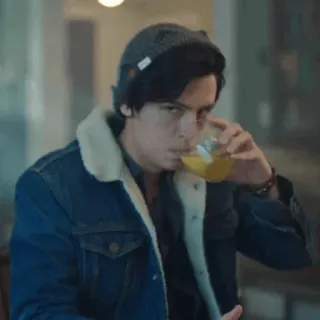 ➖ d35cf24f Jughead Jones Riverdale Jughead, Riverdale, Cole Sprouse, Dramat młodzieżowy, Serial TV, Nastolatek, Czapka telegram sticker